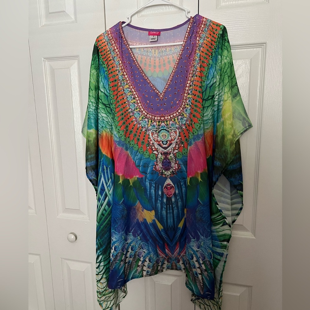 Ranees women’s size S blouse multi color